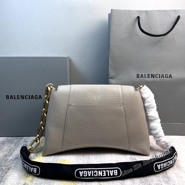 Balenciaga專櫃爆款鱷魚紋女士皮包 巴黎世家2022鏈條包Downtown S號單肩包 款號:8509 fyj1253